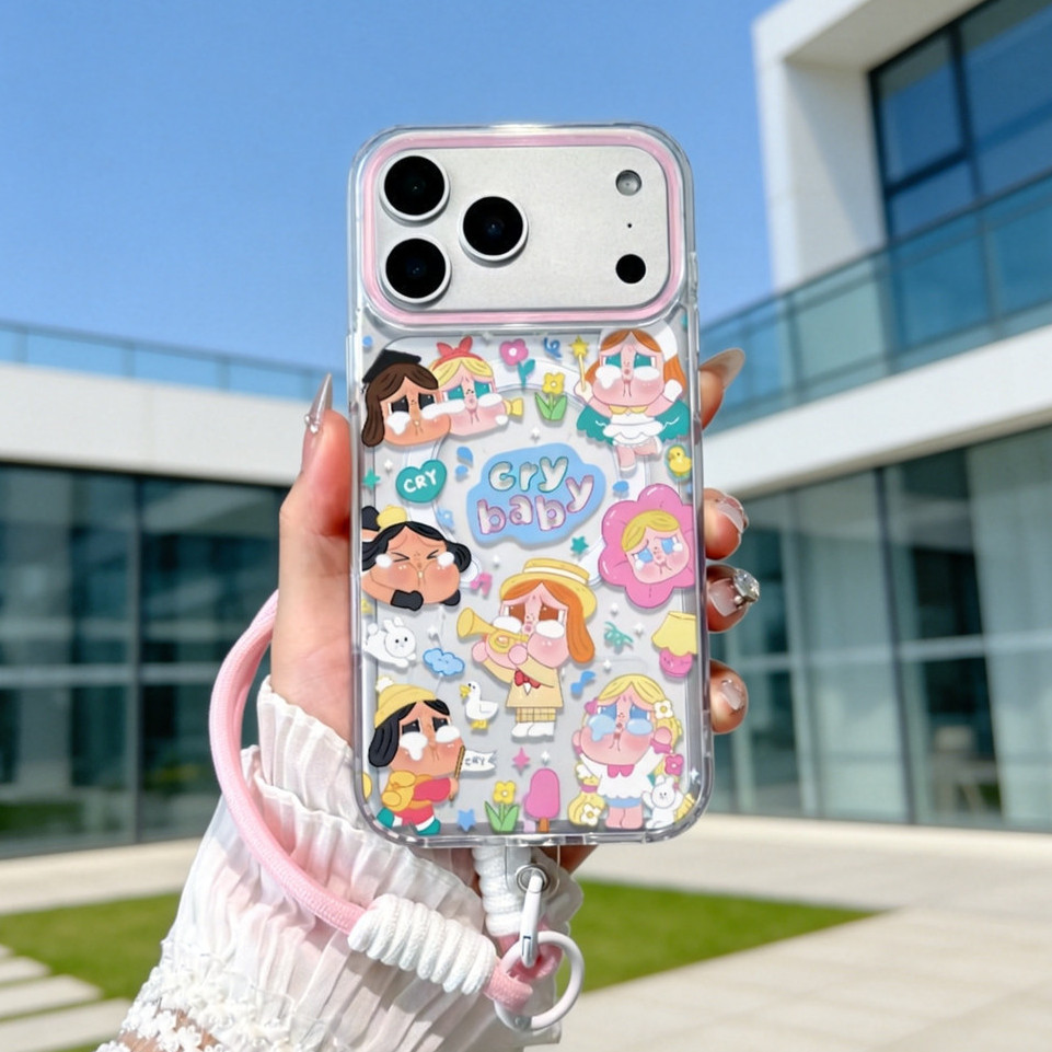 ใช้ได้กับ เคสไอโฟน 18/17promax เคสป้องกัน 16pro iPhone 14plus 12 Apple 15PROmax 13pro 11-CLYCK142