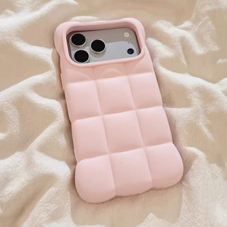 สีทึบดาวเมฆโซ่ซิลิโคนเคสโทรศัพท์สําหรับiPhone 17 Pro Max 16 Pro Maxกันกระแทกป้องกันปลอก