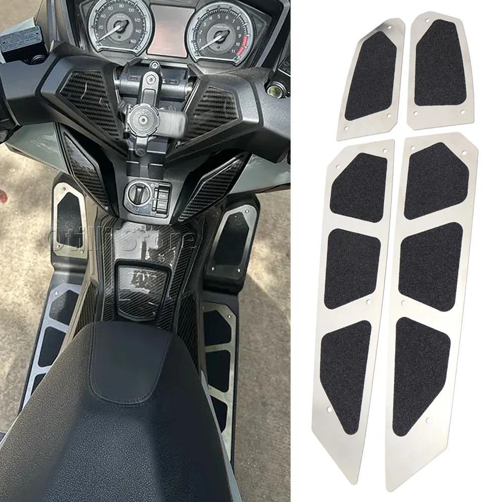 Bที่พักเท้าสแตนเลสสำหรับรถมอเตอร์ไซค์ ด้านหน้าและด้านหลัง สำหรับ Honda Forza350 Nss350 Forza125 Forz
