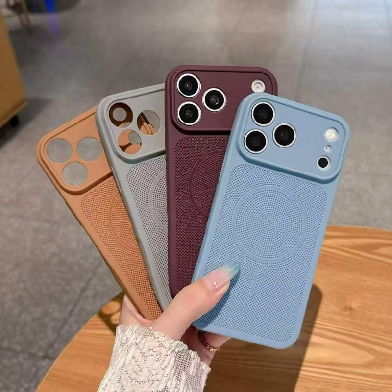 หรูหรากระจายความร้อนตาข่ายเปลี่ยนทันทีถึง17Pro Max Tpu Soft Shellเคสโทรศัพท์เหมาะสําหรับiPhone 11 12 13 14 15 16 17 PRO MAX