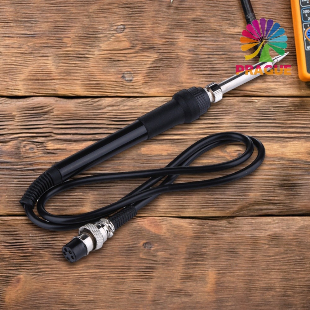 936 หัวแร้งจับ 5 หลุมอินเทอร์เฟซเชื่อมเครื่องมืออุปกรณ์เสริม 50W 24V เตารีดไฟฟ้า Solder Iron Handle 