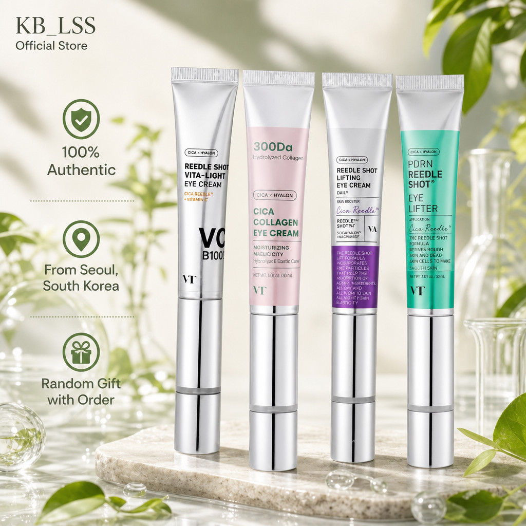 VT 4-in-1 Anti-Aging Eye Cream Pack 15ml แต่ละวิตามินซีคอลลาเจน PDRN Lifting Serum Moisturizer ขจัดค