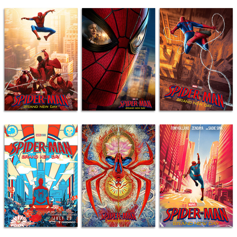 โปสเตอร์ Spider-Man Brand New Day โปสเตอร์หนัง สไปเดอร์แมน สติกเกอร์ติดผนัง สั่งทำตามใจชอบ มีกาวในตัว ตกแต่งห้องนอน แต่งห้อง โปสเตอร์ตามสั่ง