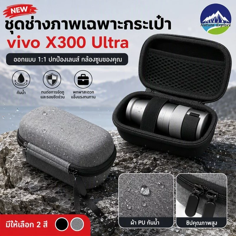 NEW ชุดช่างภาพเฉพาะกระเป๋า vivo X300 Ultra การออกแบบ 1: 1 ผ้า PU กันน้ำ ทนต่อการขัดถูและรอยขีดข่วน