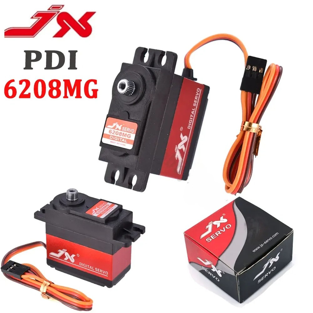 JX Servo PDI-6208MG 8 กก. 120 องศาเกียร์โลหะความเร็วสูงดิจิตอล Coreless Standard Servo Motor สําหรับ