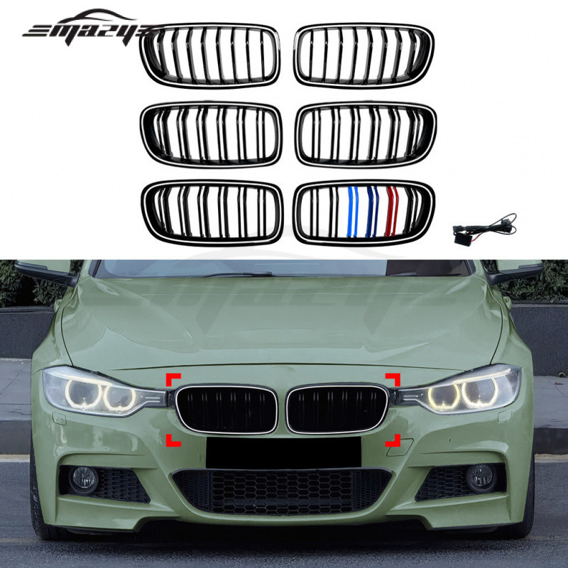 เหมาะสําหรับ BMW 3 Series F30 F31 F35 LED พร้อมไฟส่องสว่าง Sino-Net Single-Line Double-Line Air Inle