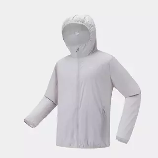 Decathlon Men Anti UV Helium 100 Jkt เสื้อแจ็คเก็ตป้องกันรังสียูวีดีไซน์ไร้ตะเข็บสำหรับผู้ชาย รุ่น Helium 100 - Grey