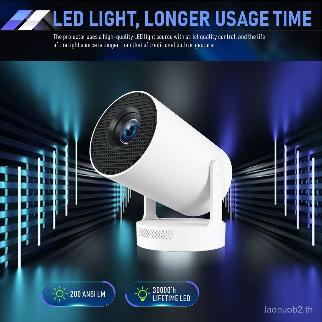 HY300Plus Portable Portable Portable Household Projector KTV+Audio Two-in-One