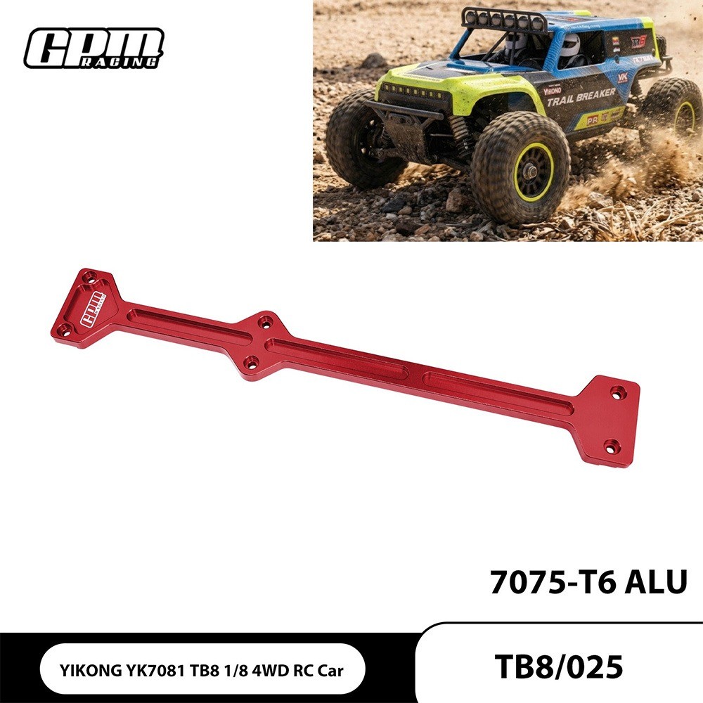 GPM อลูมิเนียม 7075-T6 ALU ชั้นที่สองอุปกรณ์เสริมสําหรับ YK7081 TB8 1/8 4WD RC รถอะไหล่