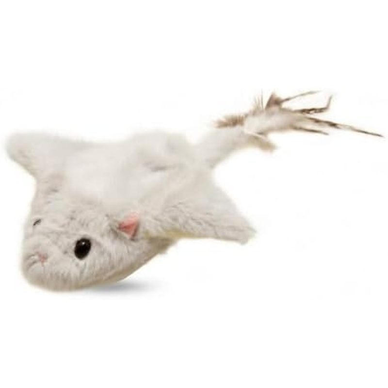 Fenteer Interactive Feline Toy ing Squirrel Toy ของเล่นสัตว์เลี้ยงไฟฟ้าพร้อมเสียงจําลองและหูสนิม USB
