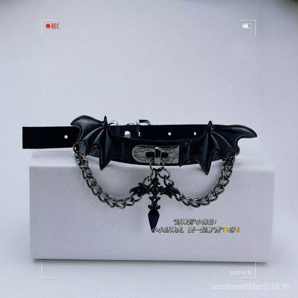[ขายร้อน] ยุโรปอเมริกัน Dark Cross Demon Wings คอขาแหวน choker สร้อยคอหนังสาวร้อน Punk สไตล์ 7.21 LG