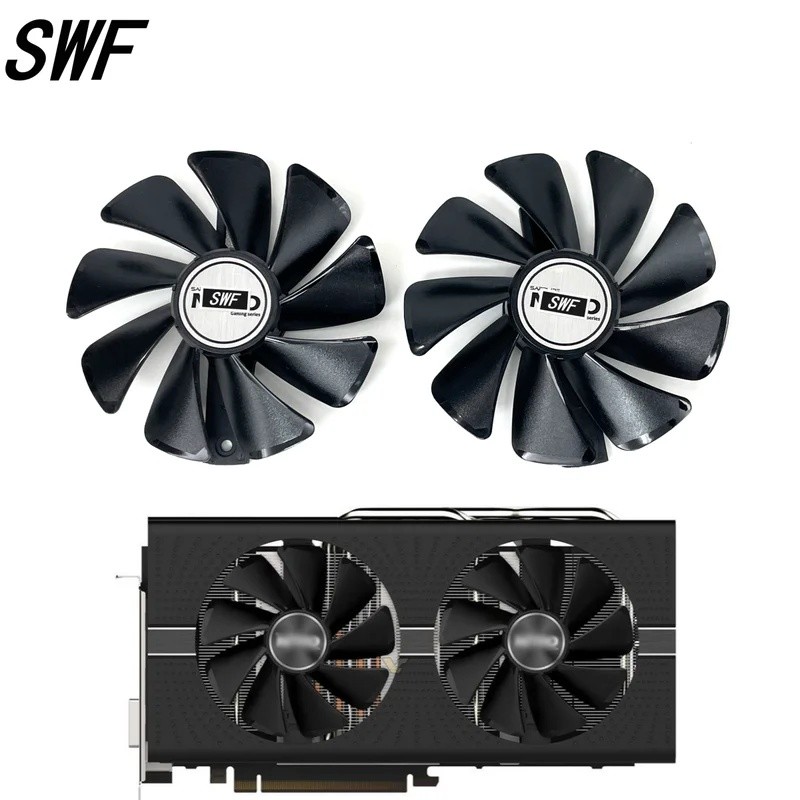 *CF1015H12D Cooler พัดลมสําหรับ Sapphire Radeon RX 470 480 580 570 NITRO Mining Edition RX580 RX480 