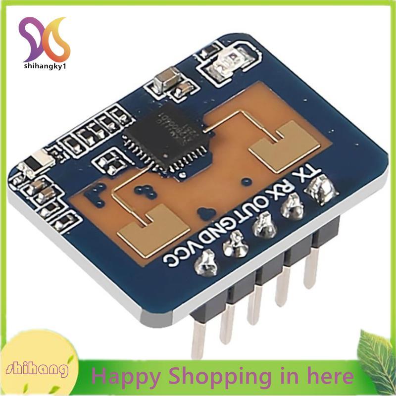 1PCS SM HLK-LD2410 LD2410C 5V Mini FMCW 24G สําหรับสมาร์ทมนุษย์ Presence Status Sensor Radar โมดูล