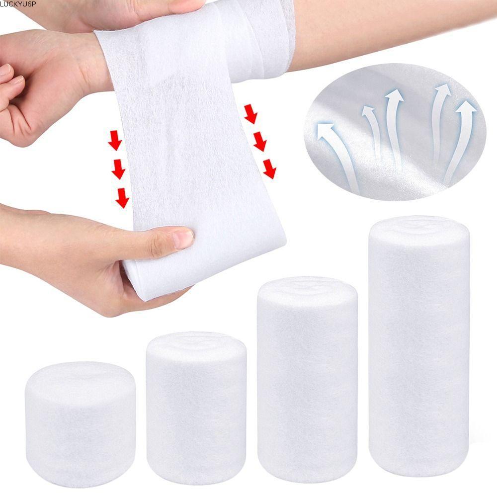 LUCKYUMY Cast Padding Wrap, Breathable Absorbent Undercast Padding Roll, Cotton Soft Gauze Roll