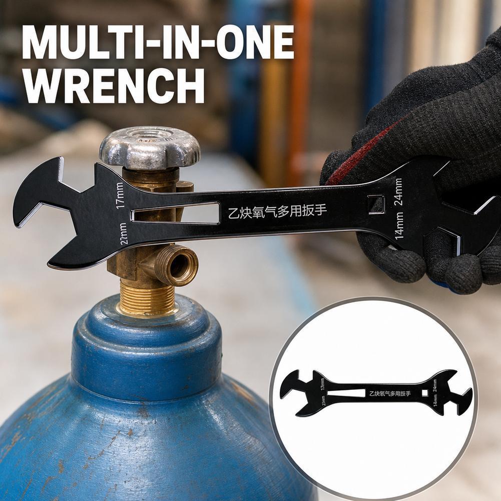 ออกซิเจนกระบอกประแจ Co2 อาร์กอนขวดวาล์วประแจฟังก์ชั่น Multi Spanner Z2y7