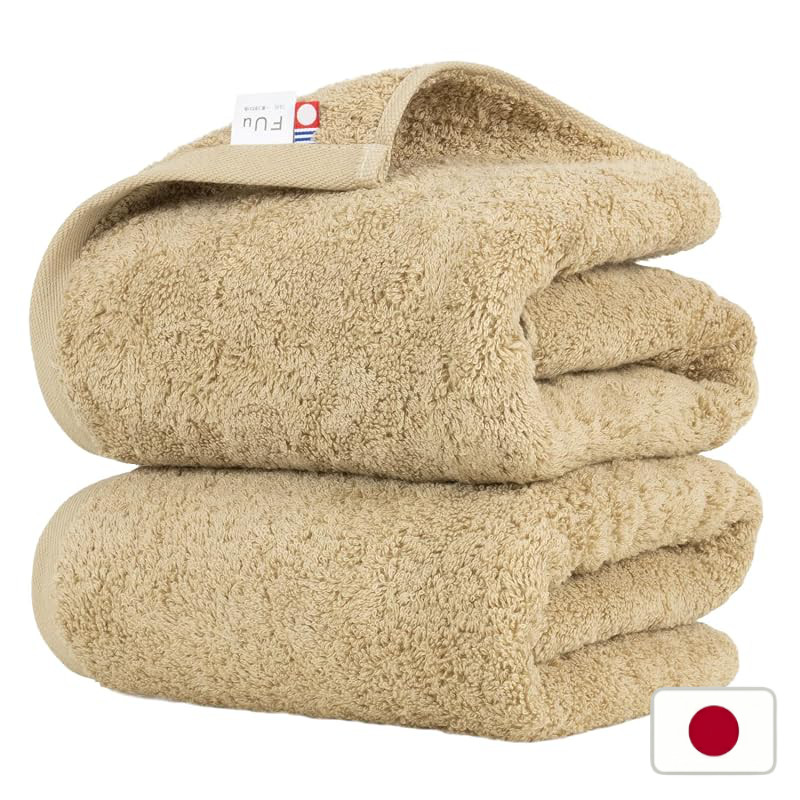 OruTa Imabari Towel Bath Towel Set of 2 100% Cotton Thick Highly Absorbent Quick-Dry Durable FUu 60x