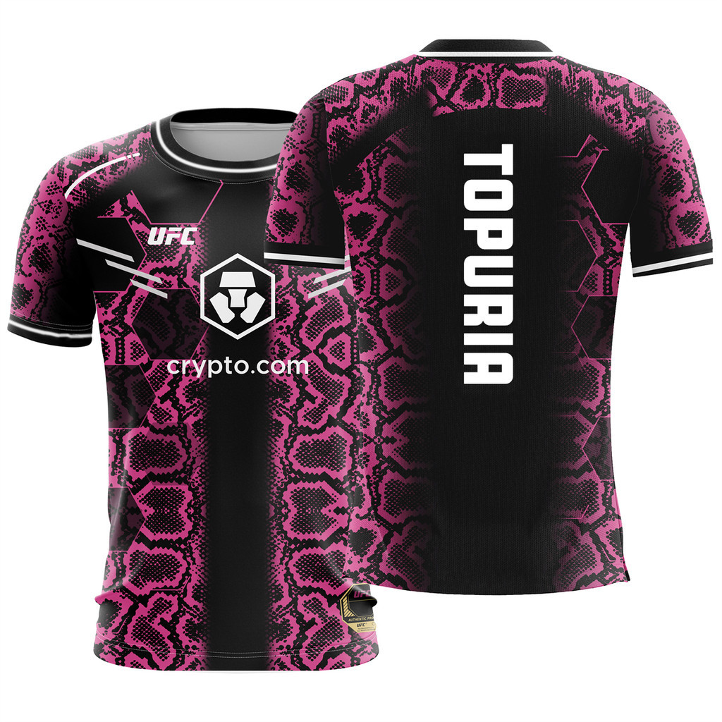 เสื้อยืดแขนสั้นผู้ชาย Topuria Boxing ออกแบบตามสไตล์มวย สวมใส่ง่ายสําหรับฝึกซ้อมและกิจกรรมกลางแจ้ง