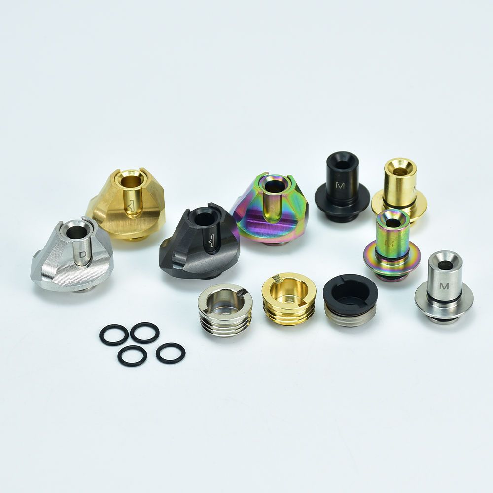 Crown 510 Dripper+อะแดปเตอร์แบบปลดเร็วพร้อม 510 วัสดุสแตนเลส#皇冠510滴嘴+อะแดปเตอร์แบบปลดเร็วพร้อมอะแดปเ