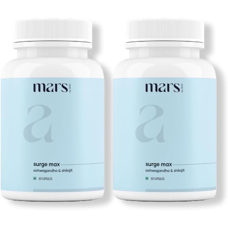 MarsbyGHCSurgemaxCapsules, AshwagandhawithShilajit,SafedMusli&Gokshura,Energy,Focus&Vitality,Support