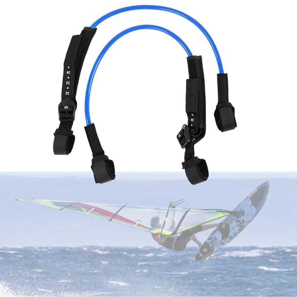Calinodesign 2PCS 28-34i Windsurf Harn Le Surfboard Surfing Blue เป็นติดและถอดเปลี่ยนได้ You LeashWi