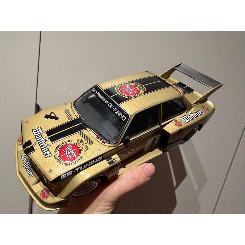 [Out-of-Print Single] 1/18 minichamps Mini Cut BMW BMW 320i DRM 1977 Black Gold No. 4 รถ Warsteineer
