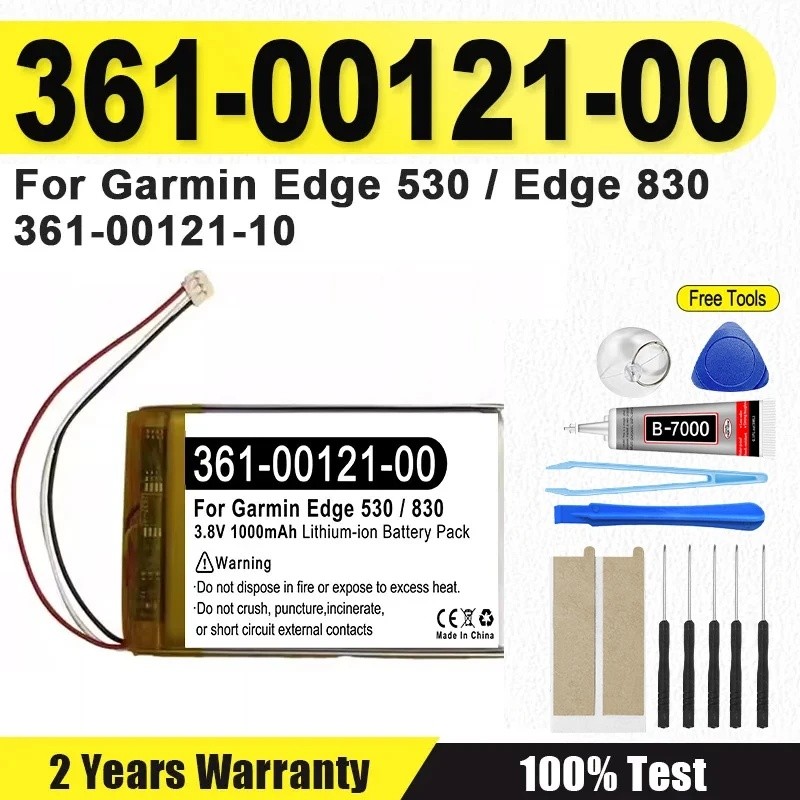 ใหม่ GPS Navigator แบตเตอรี่ 3.8V/ 1000mAh 361-001221-00, 361-00121-10 สําหรับ Garmin Edge 530 Edge 
