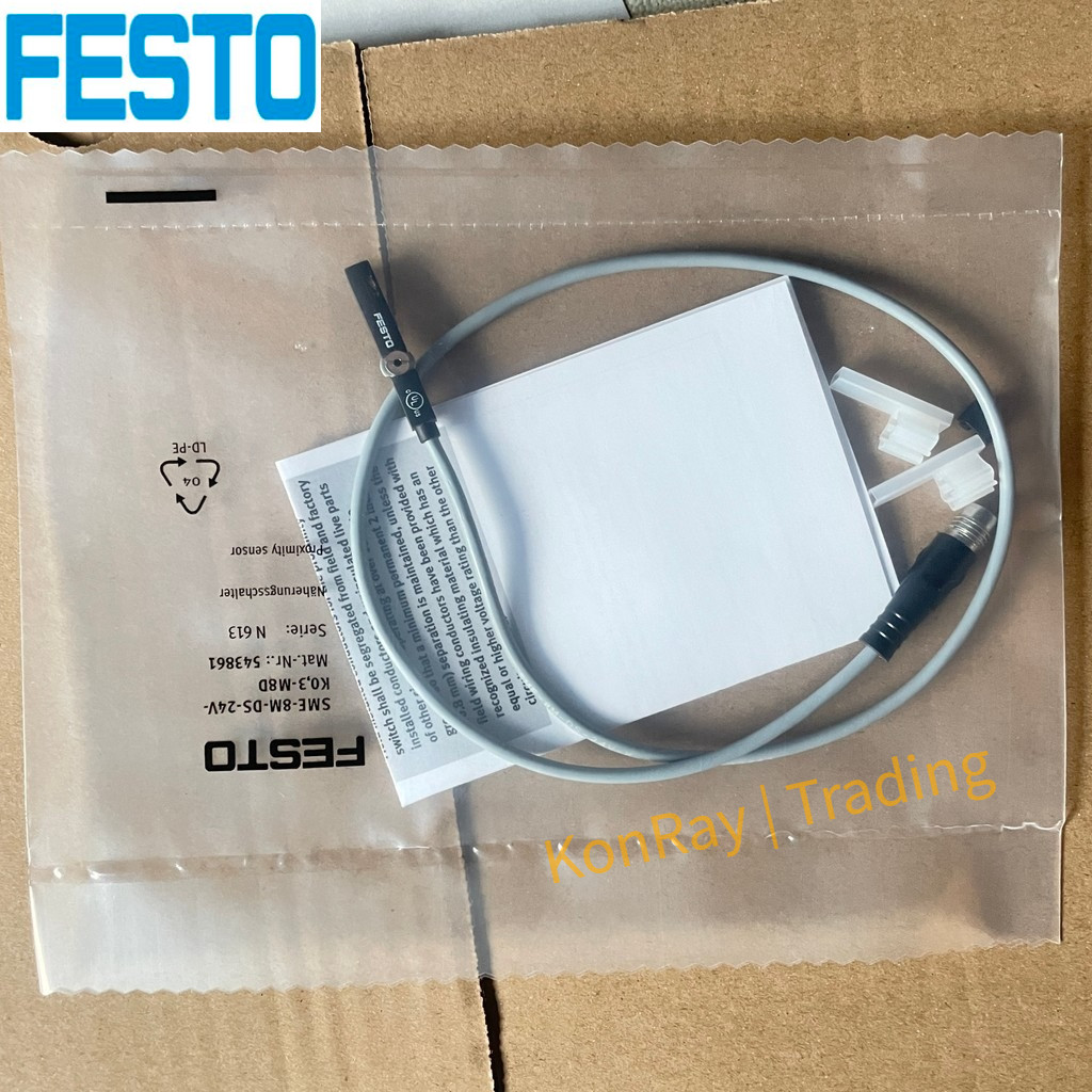FESTO สวิตช์แม่เหล็ก SME-8M-DS-24V-K-0.3-M8D SME-8M-DS-24VK-2.5OE SME-8M-ZS-24VK-2.5 OE ยี่ห้อใหม่