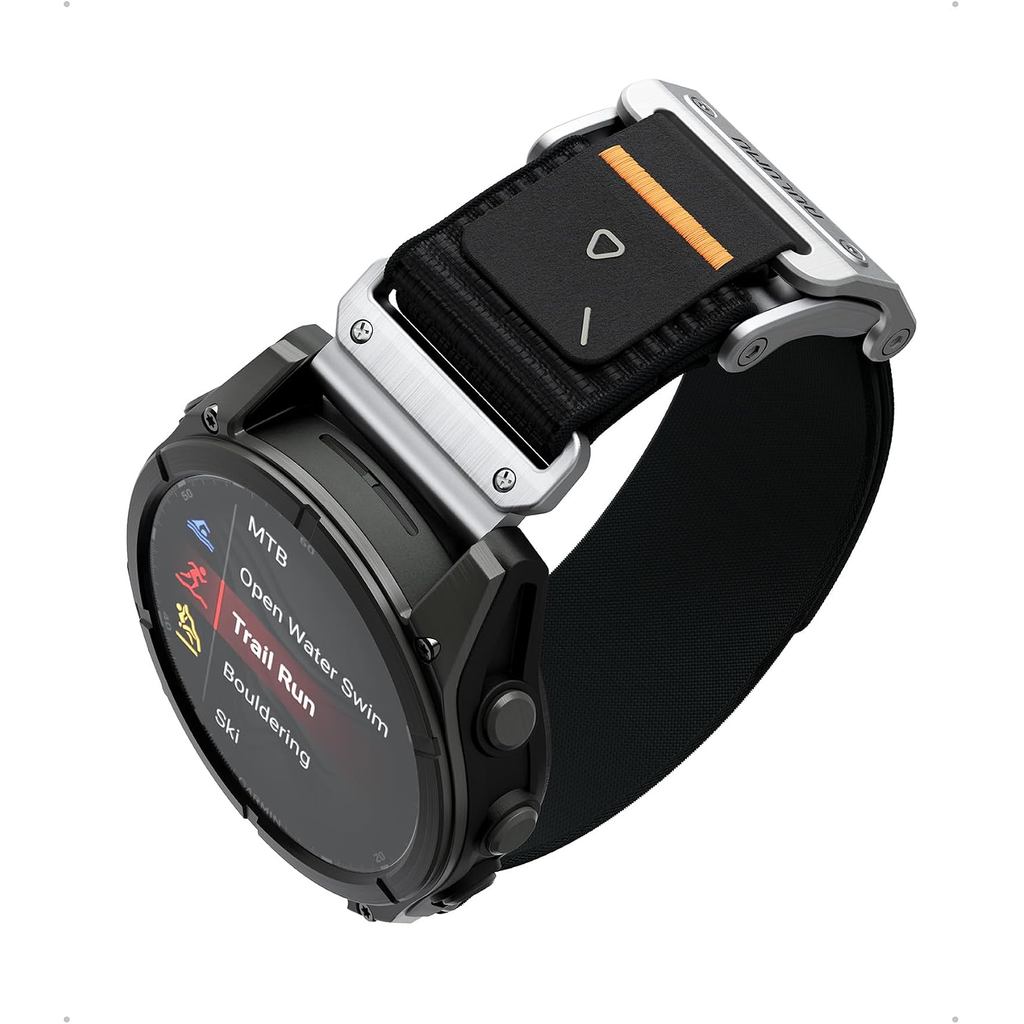 Aulumu C11 สําหรับสายนาฬิกา Garmin 26MM | Mag Buckle Slim Band | หน่วยความจําปลดเร็ว | ผมเปียไนล่อนก