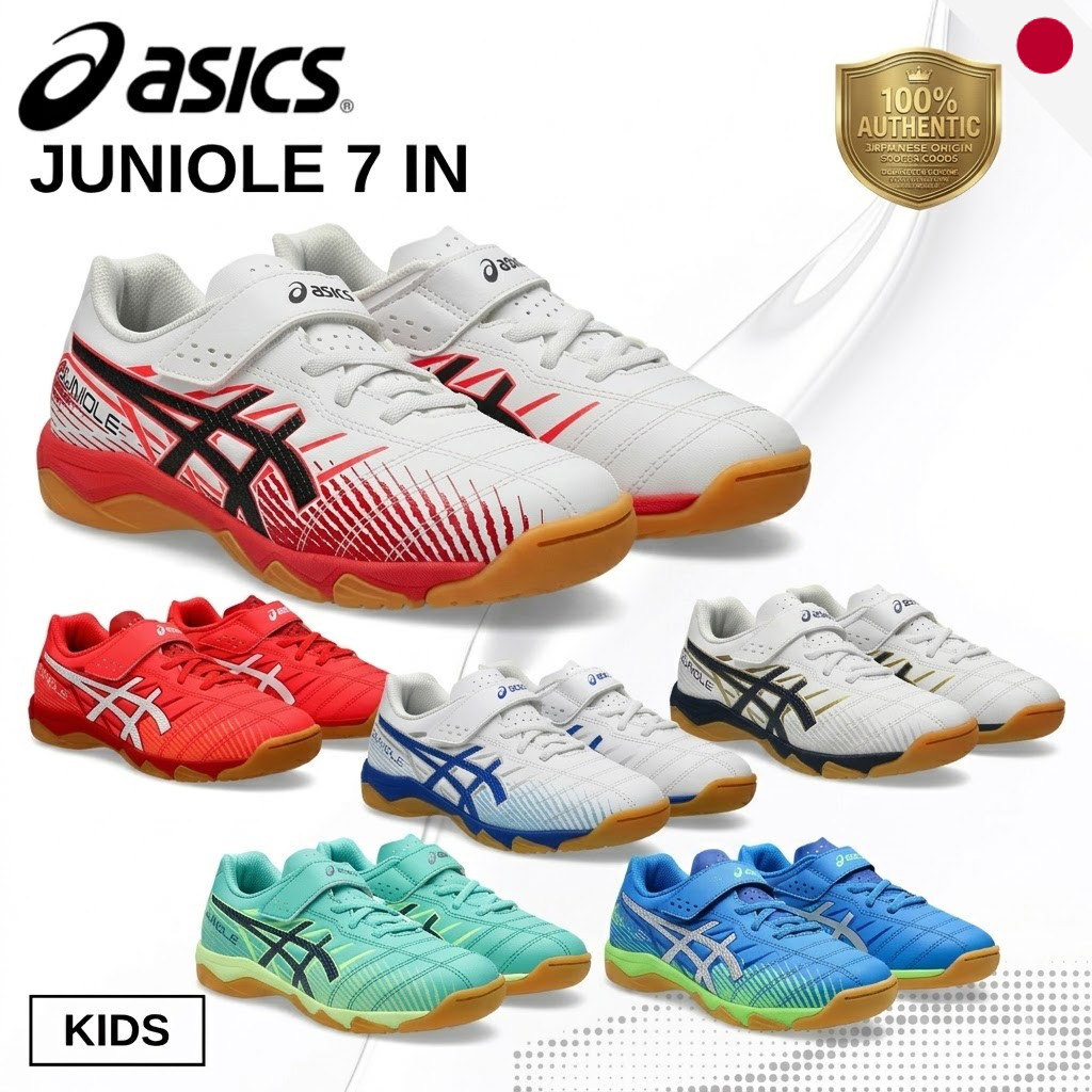 ASICS JUNIOLE 7 IN Kids Indoor Soccer Shoes 1104A055 Futsal Shoes - Japan