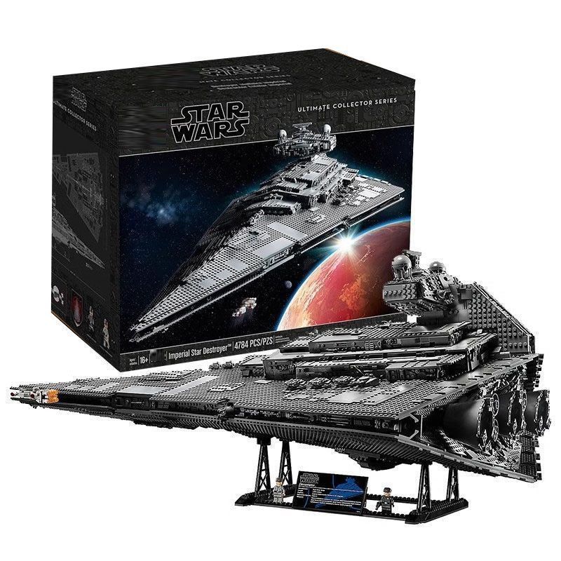 เข้ากันได้กับ Lego 75252 Star Wars Building Blocks Empire J-Starship Millennium Falcon ความยากสูงประ