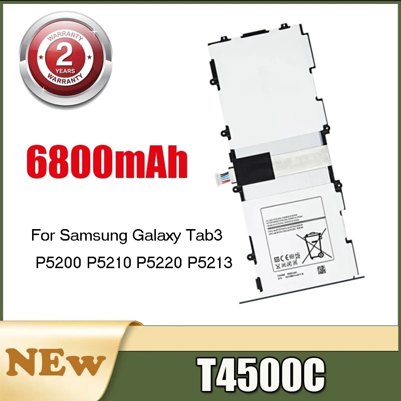 แบตเตอรี่ 6800mAh สําหรับ Samsung Galaxy Tab3 P5200 P5210 P5220 P5213 สําหรับแท็บเล็ต Samsung T4500C