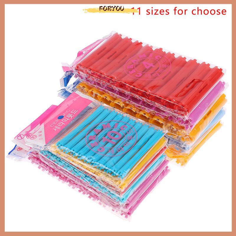 FORYOU 1 ชุด 1-2.2 ซม. Heatless Hair Care Hair Curler Roller Grip จัดแต่งทรงผม Roller Curlers จัดแต่