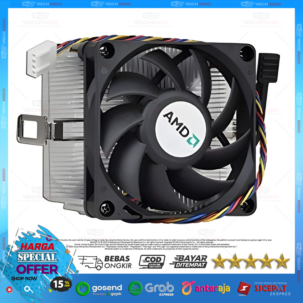 พัดลมโปรเซสเซอร์ / พัดลมโปรเซสเซอร์ / พัดลมคูลเลอร์ CPU AMD AM2 / AM3 / FM1 / FM2 / FM2+ / AM4 / CPU