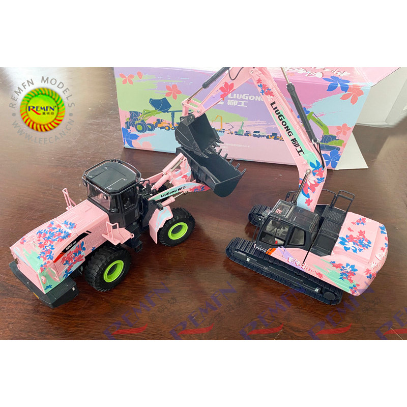 LIUGONG 856E LIUGONG Influencer Bauhinia รุ่นล้อ Loader สีเขียวรถยกรุ่น 1: 35