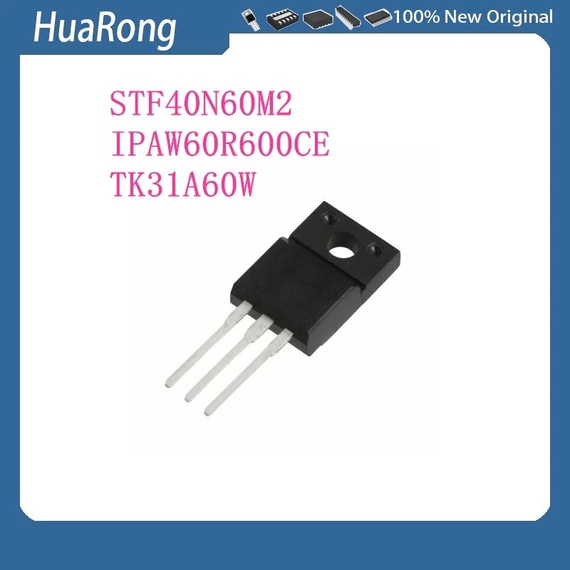 10 ชิ้น/แบทช์ STF40N60M2 40N60M2 IPAW60R600CE 60S600CE TK31A60W K31A60W TO-220F
