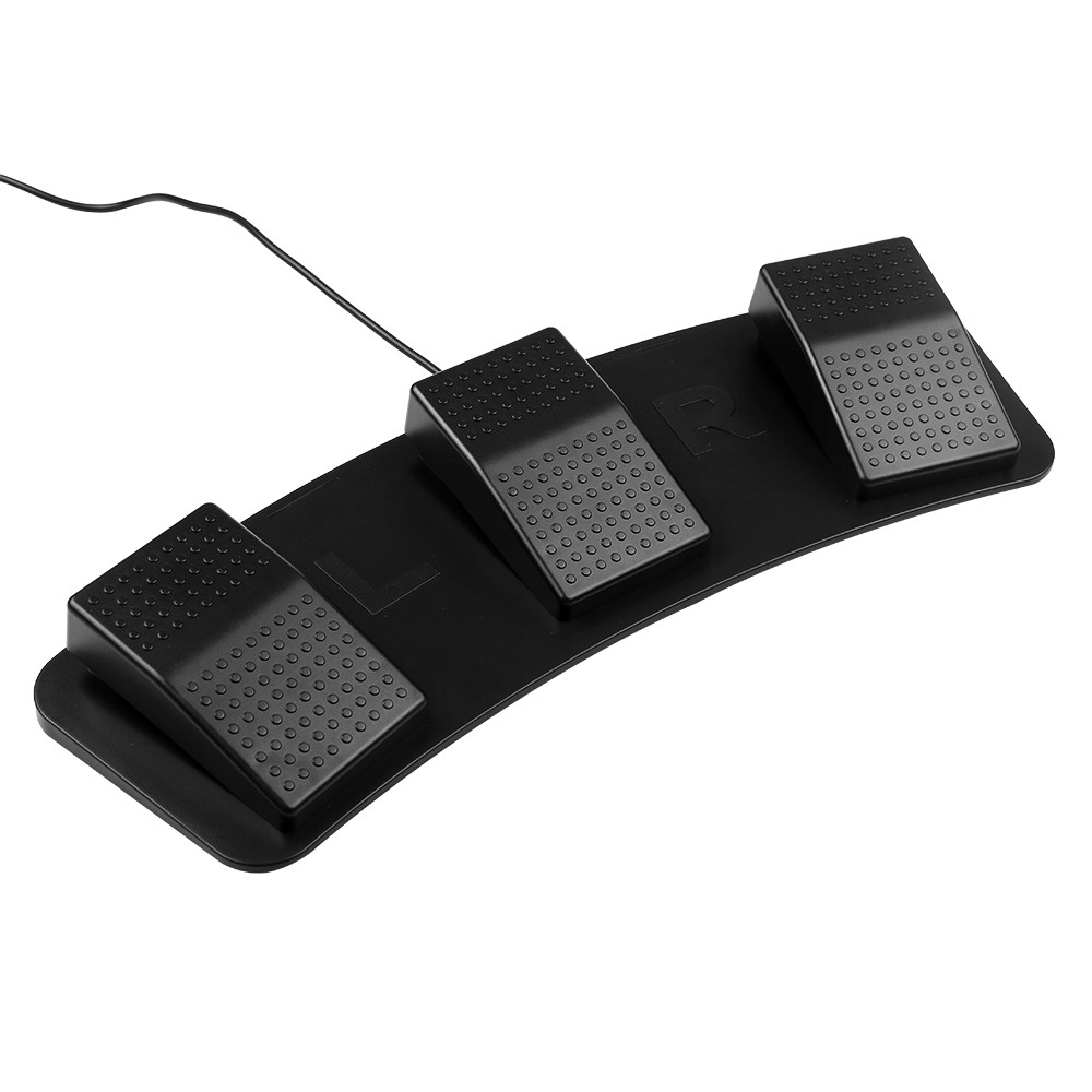 Ruba888 FS23-PM USB Triple Foot Switch มัลติฟังก์ชั่นที่กําหนดเองเหยียบเครื่องกลสําหรับเกมเพลงรับสมั