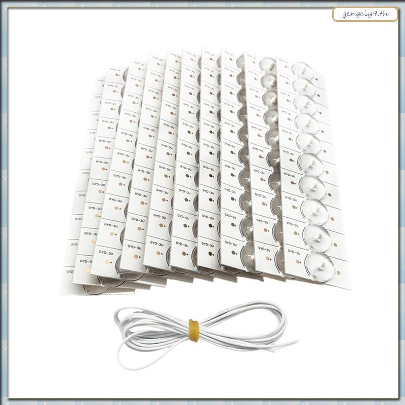 [ZBM] สําหรับ 32-65In TV Backlight Repair ใช้งานร่วมกับ 3V 50/100 ชิ้น LED โคมไฟลูกปัด Featuring Opt