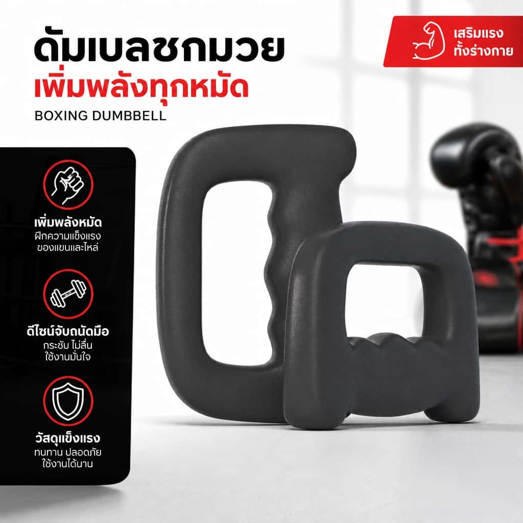 ดัมเบลอากาศมวยขนาดเล็ก ชุดแฮนด์เวทฝึกซ้อมมวย ฝึกความทนทาน