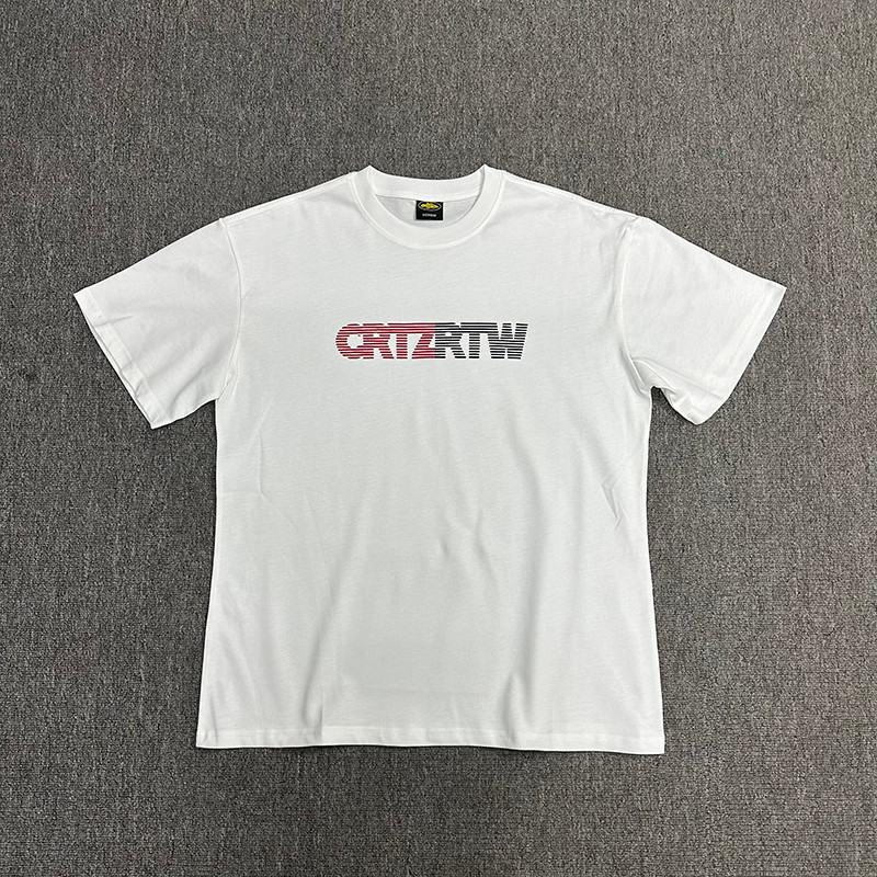 VLONE FOG VLONE FOG Corteiz เสื้อยืดแขนสั้นผู้ชายเสื้อยืดคอกลมลําลอง tee American High Street