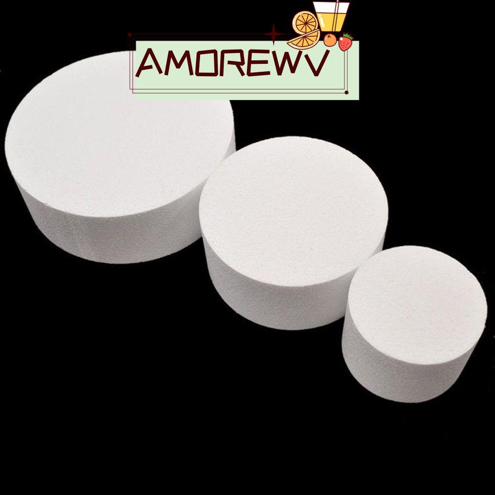 AMOR12WV 4/6/8 นิ้วเค้กโฟม Mould ตกแต่ง Dummy Sugarcraft รอบ