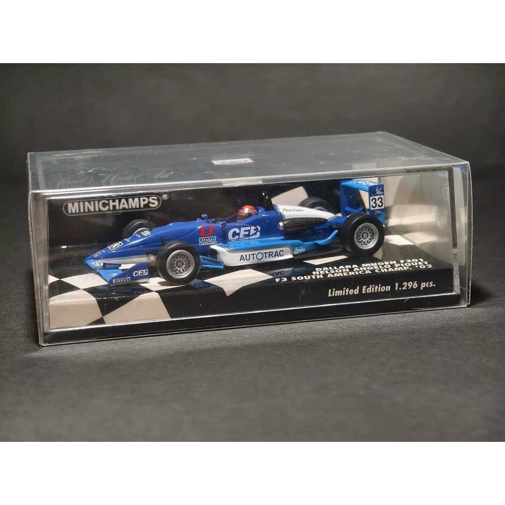 [พร้อมสต็อกชุดเดียว] 1/43 Minichamps Dallara Mugen F301, Nelson Angelo Piquet, 2002 F3 South America