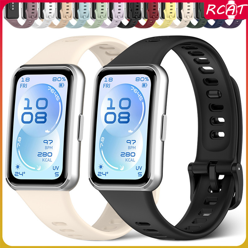 สายรัดกีฬาซิลิโคนอ่อน for Huawei Band 11 11 Pro ยางกันน้ำทดแทนสายรัดข้อมืออุปกรณ์เสริม for Smartwatch Huawei Band 11