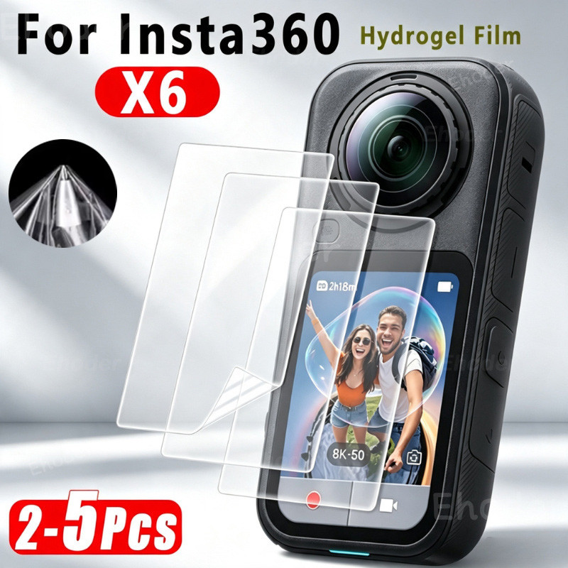 ฟิล์มไฮโดรเจลสําหรับ Insta360 X6 X4Air X5 X4 X3 2 ~ 5 ชิ้นป้องกันหน้าจอ Clear Anti-scratch ฟิล์มป้อง