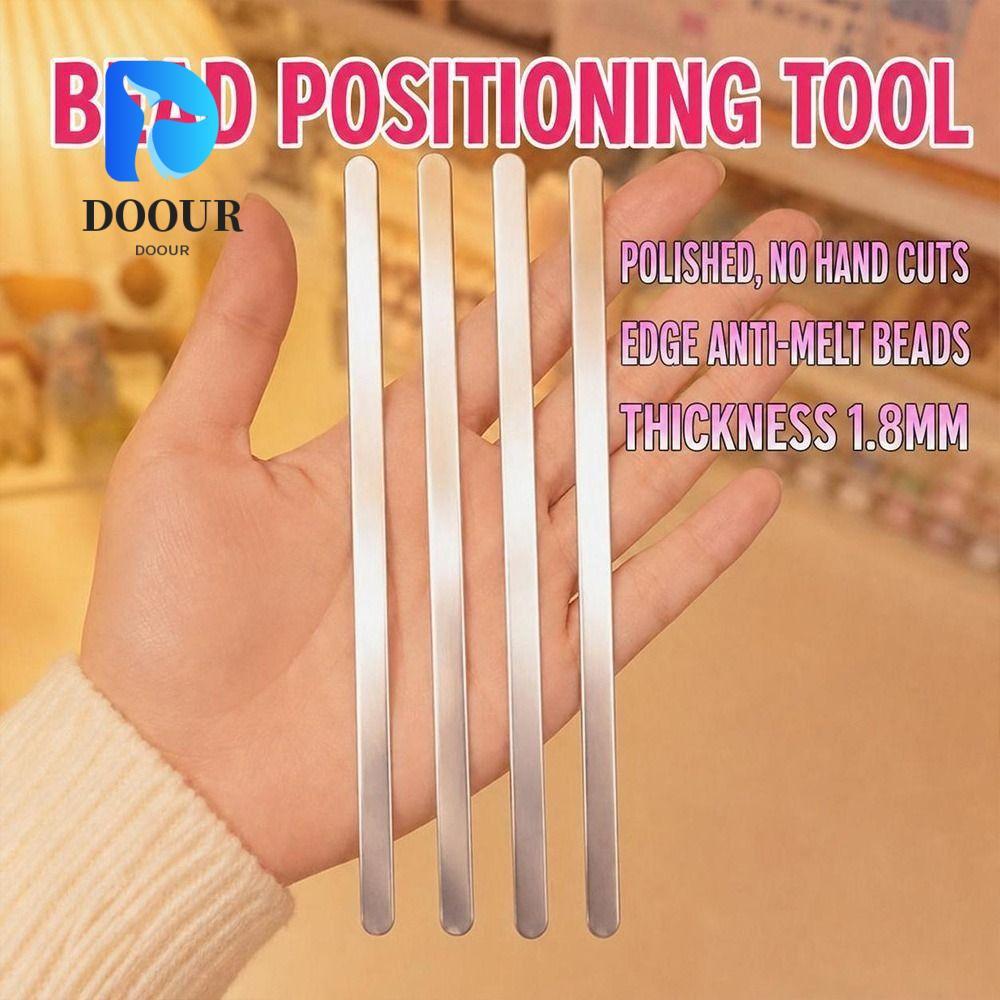 DOOURPH 1/4PCS Fuse Bead Guide Bar, พื้นผิวขัดเงาทนความร้อน Fuse Bead Limiter, Smooth Rounded Edges 