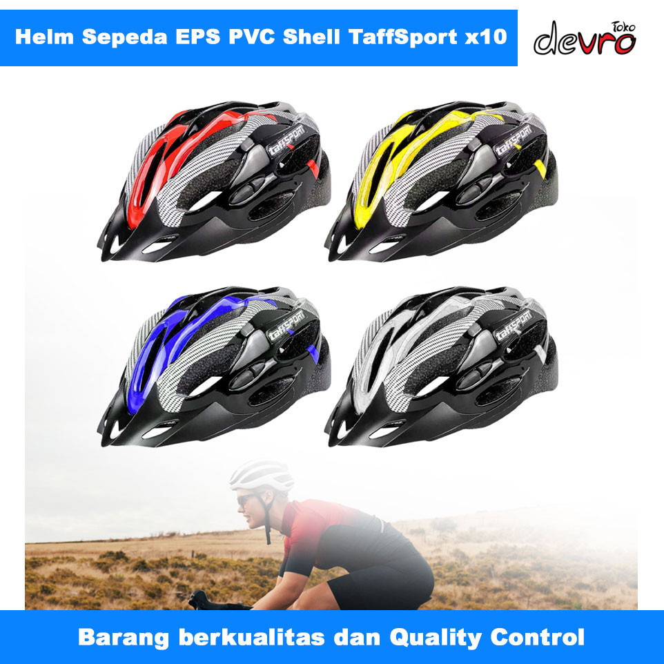BIKE หมวกกันน็อคปั่นจักรยาน EPS Foam PVC Shell - TaffiSPORT x10
