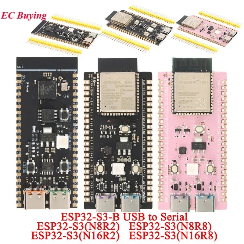 ESP32-S3 N8R2 N8R8 N16R2 N16R8 Core Development Board WiFi Ble 5.0 โมดูล ESP32-S3-ROOM-1 USB รองรับ 