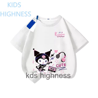 เสื้อผ้าเด็ก แฟชั่น sanrio kuromi mymelody ผ้าฝ้าย น่ารัก การ์ตูน เสื้อคอกลม เสื้อยืด ส่งเร็ว จัดส่งจากไทย