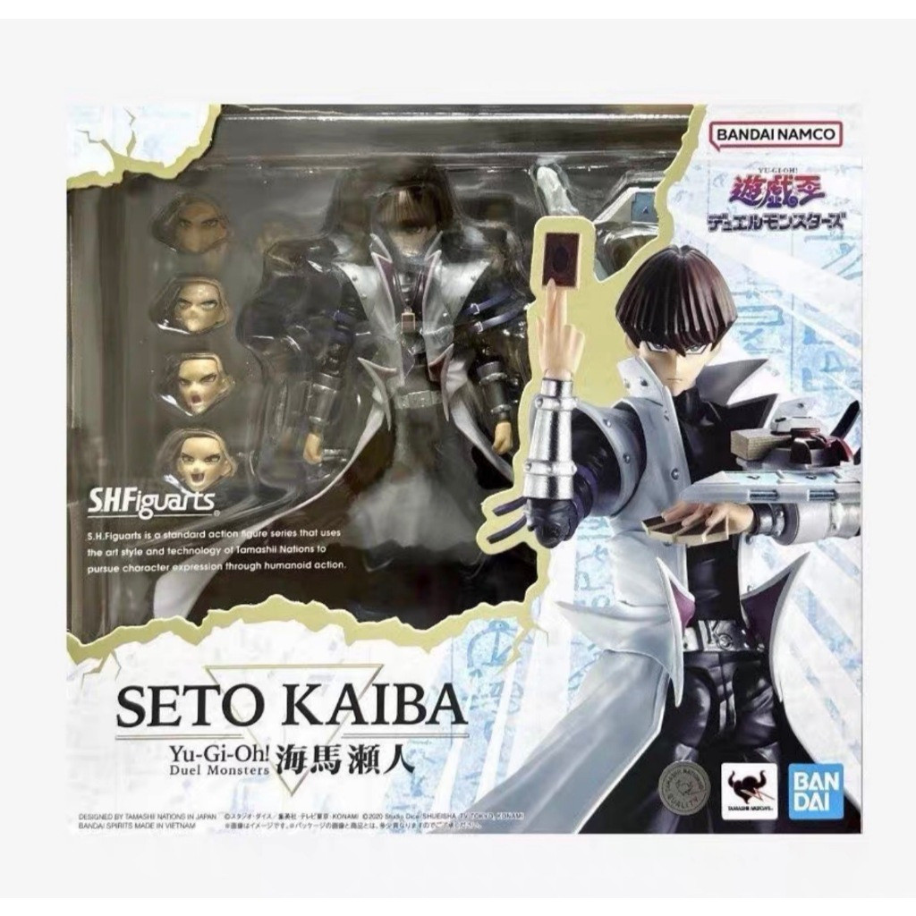Bandai SHFiguarts Seto Kaiba Yu‐Gi‐Oh! Duel Monsters Action Figure พร้อมสต็อก
