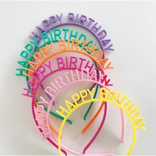 🇹🇭คาดผมวันเกิด HAPPYBIRTHDAY สีสันสดใส สุดน่ารักและสีสุดหรูหรา (GP30)​