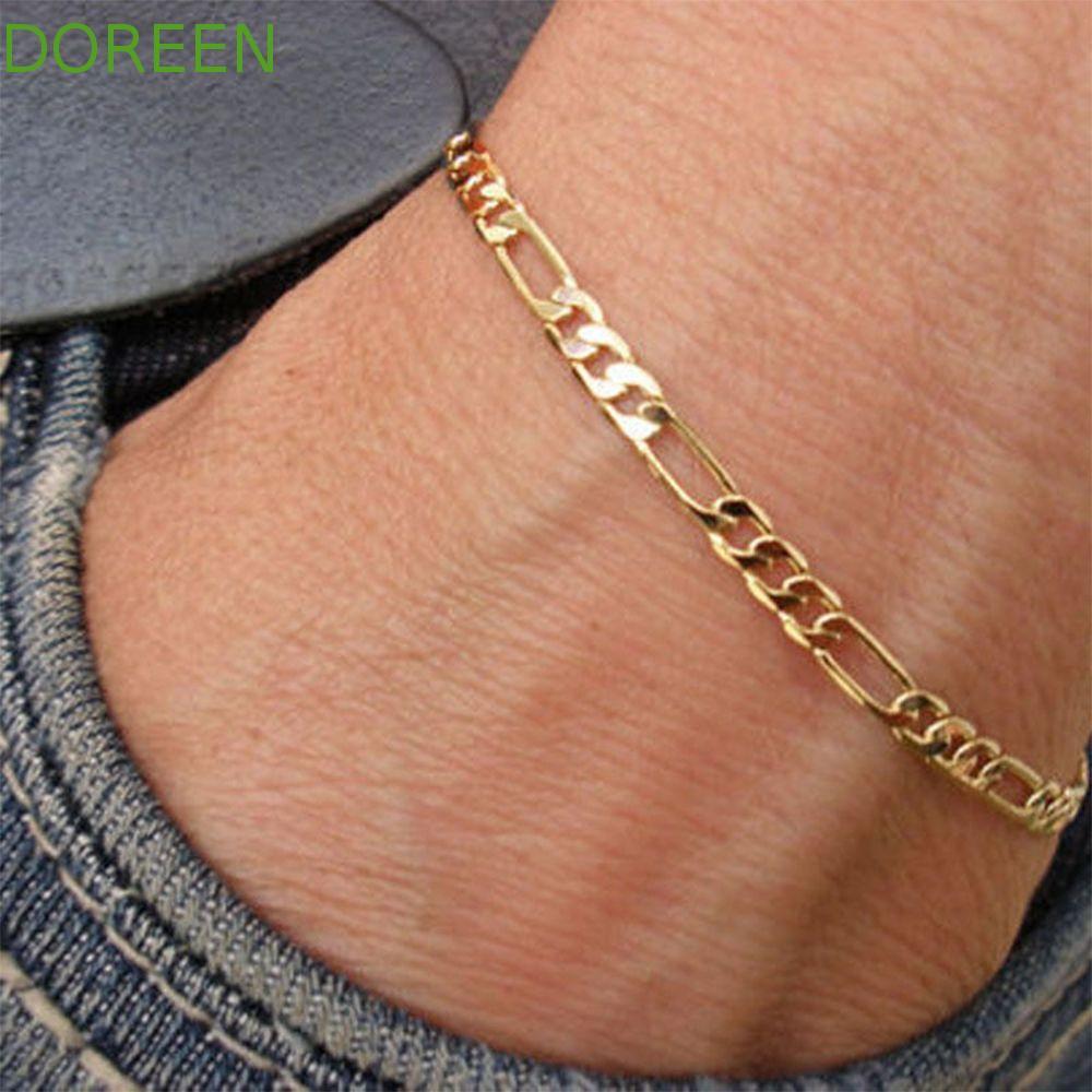 DOREEN Anklet Simple Fashion Link Gold & Silver Foot Chain Men Jewelry